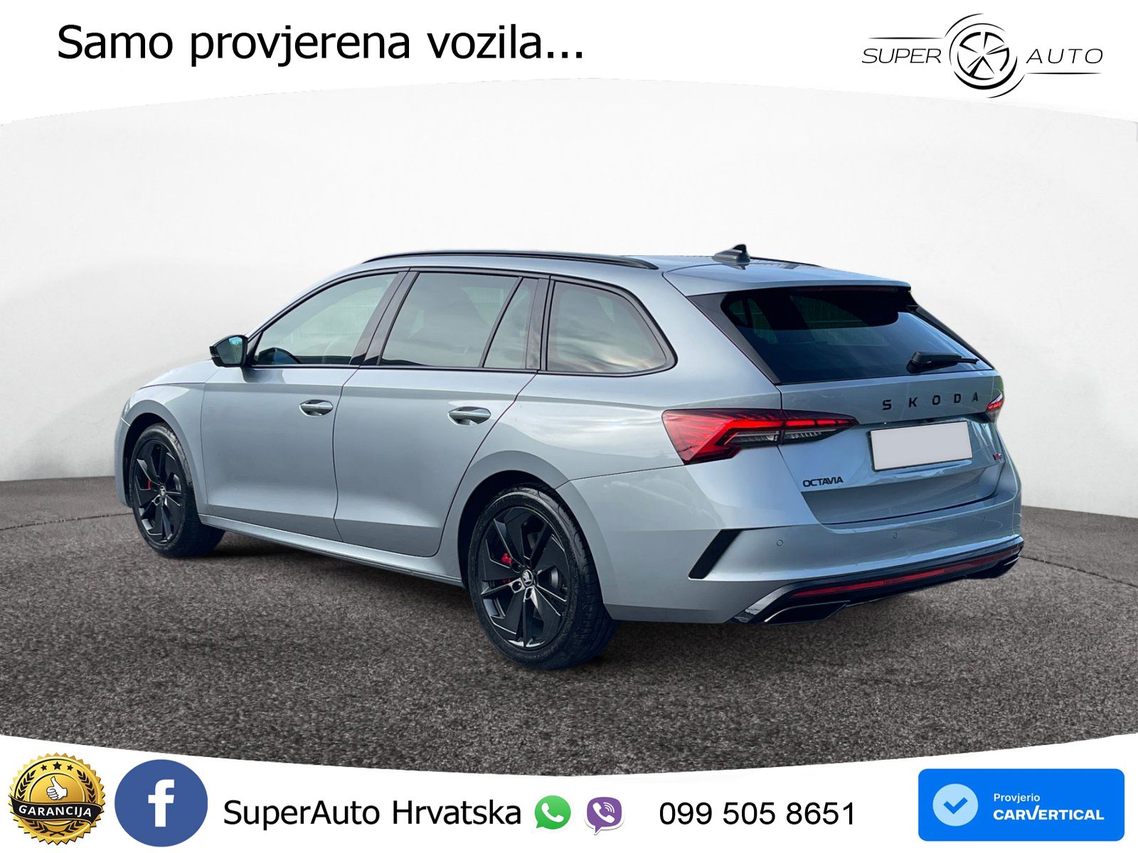 Škoda Octavia Combi RS 2.0 TSI (265 KS) DSG LED+GR SJED+ACC