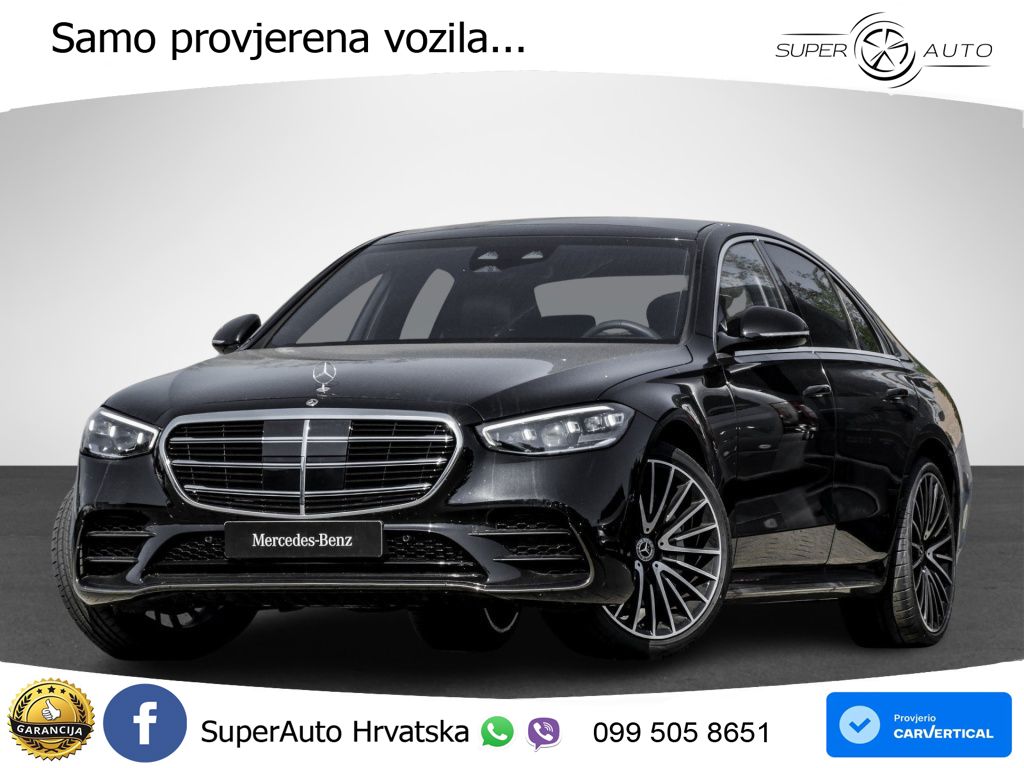Mercedes S 450d (367 KS) EQ Boost 4MATIC 9G-TRONIC AMG ZRAČNI+ACC+GR SJED+KAM+PANO