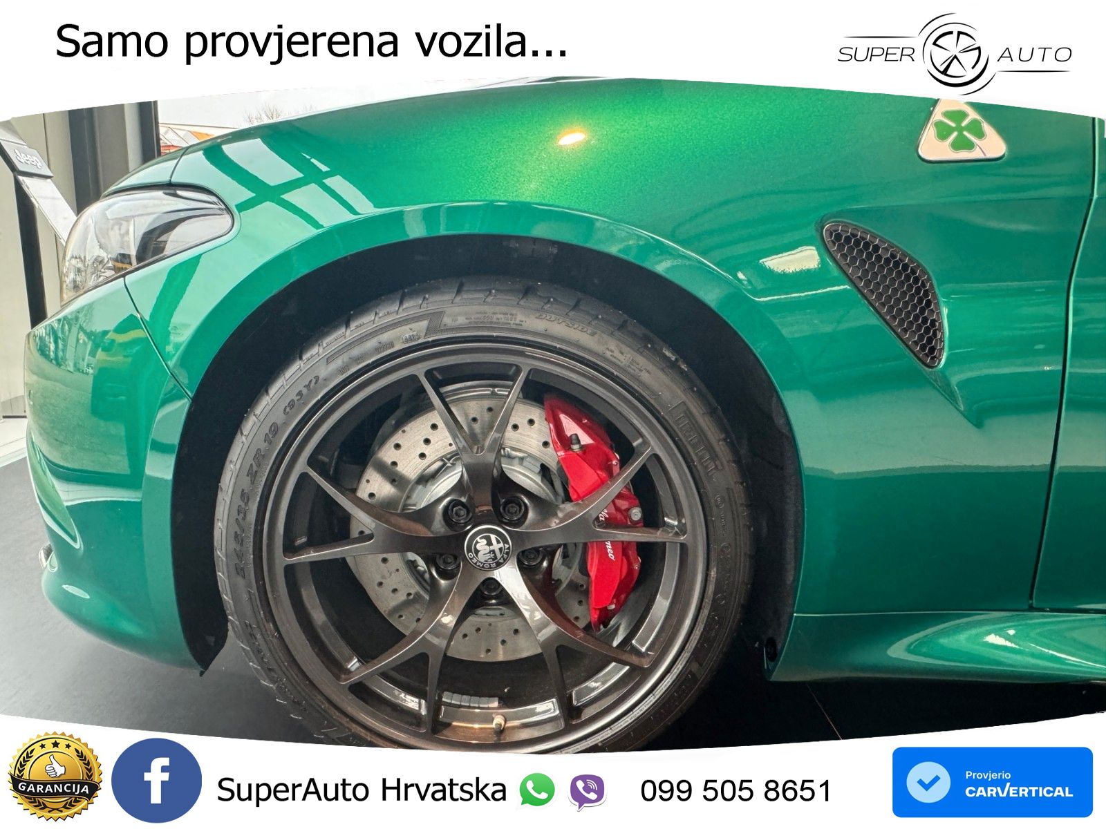 Alfa Romeo Giulia Quadrifoglio 2.9 V6 Bi-Turbo (520 KS) Automatic LED+GR SJED+ACC