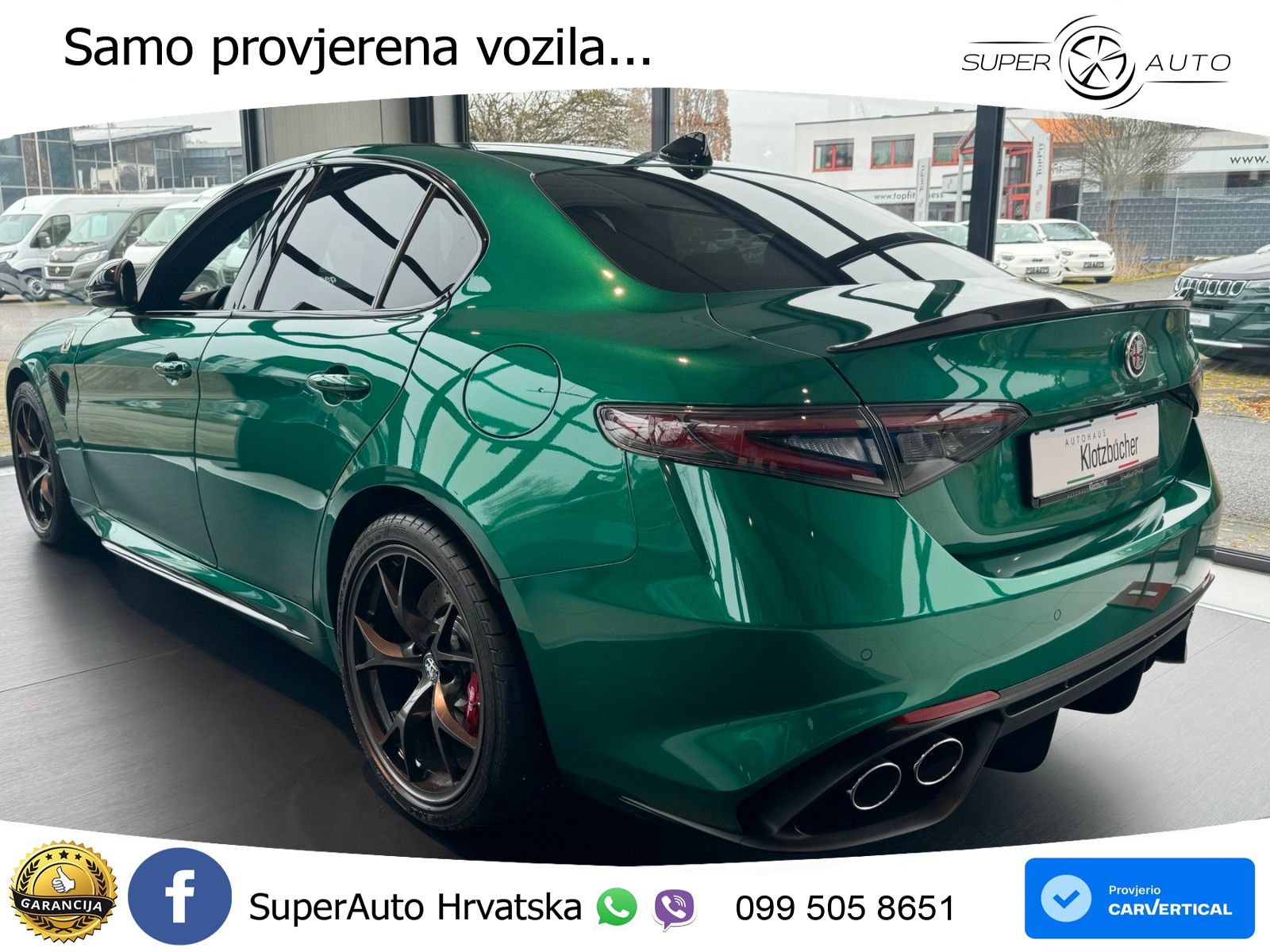 Alfa Romeo Giulia Quadrifoglio 2.9 V6 Bi-Turbo (520 KS) Automatic LED+GR SJED+ACC