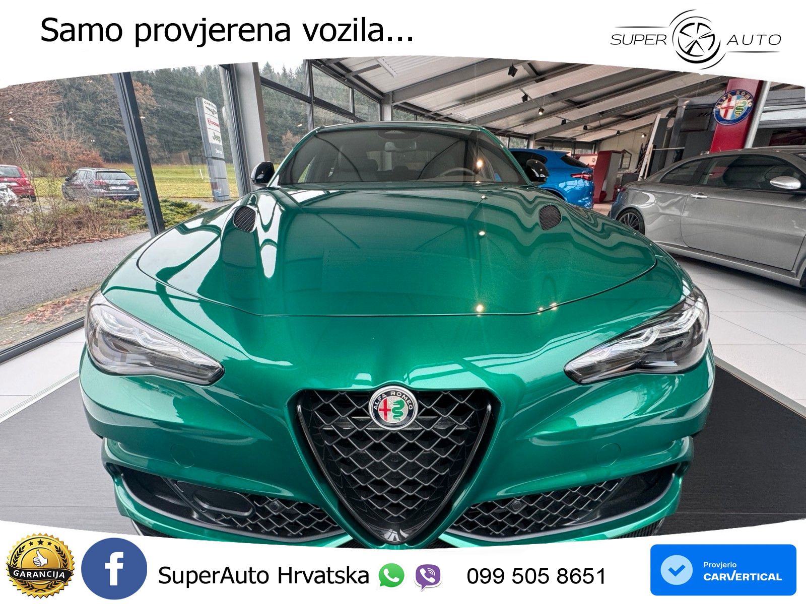 Alfa Romeo Giulia Quadrifoglio 2.9 V6 Bi-Turbo (520 KS) Automatic LED+GR SJED+ACC