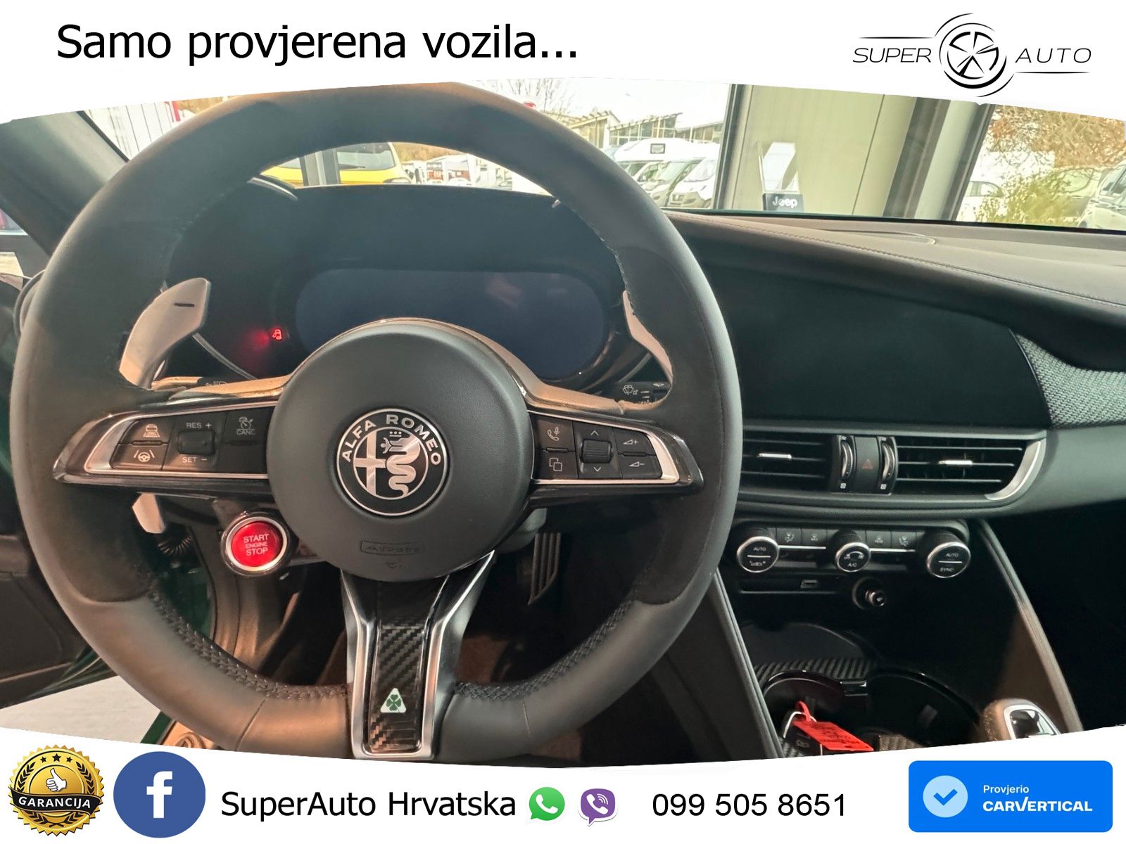 Alfa Romeo Giulia Quadrifoglio 2.9 V6 Bi-Turbo (520 KS) Automatic LED+GR SJED+ACC