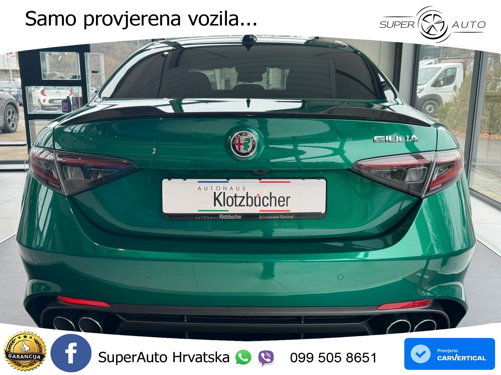 Alfa Romeo Giulia Quadrifoglio 2.9 V6 Bi-Turbo (520 KS) Automatic LED+GR SJED+ACC