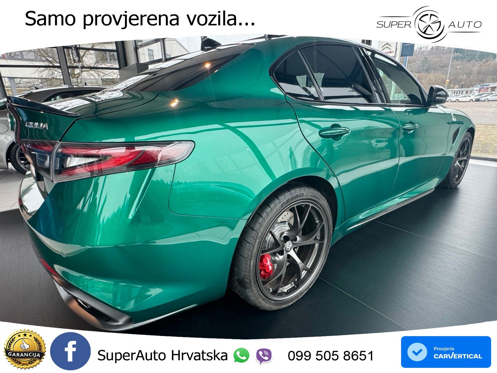 Alfa Romeo Giulia Quadrifoglio 2.9 V6 Bi-Turbo (520 KS) Automatic LED+GR SJED+ACC