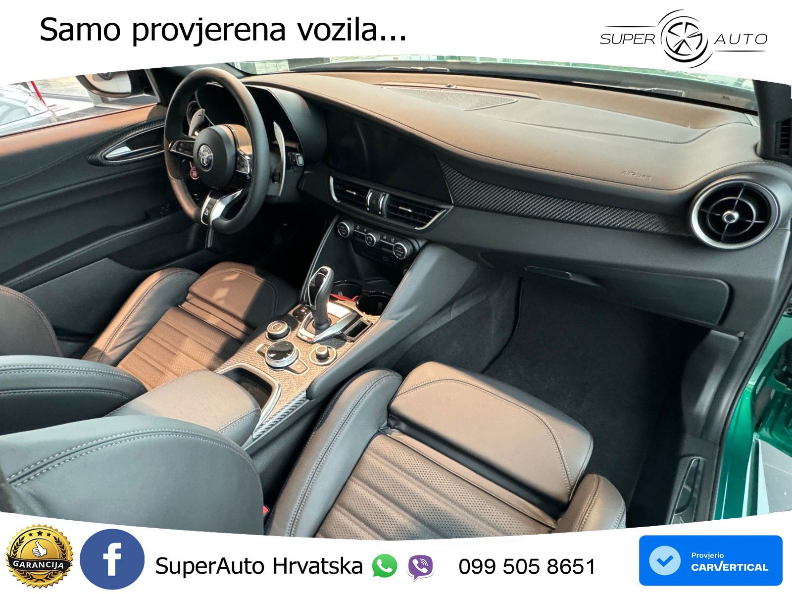 Alfa Romeo Giulia Quadrifoglio 2.9 V6 Bi-Turbo (520 KS) Automatic LED+GR SJED+ACC