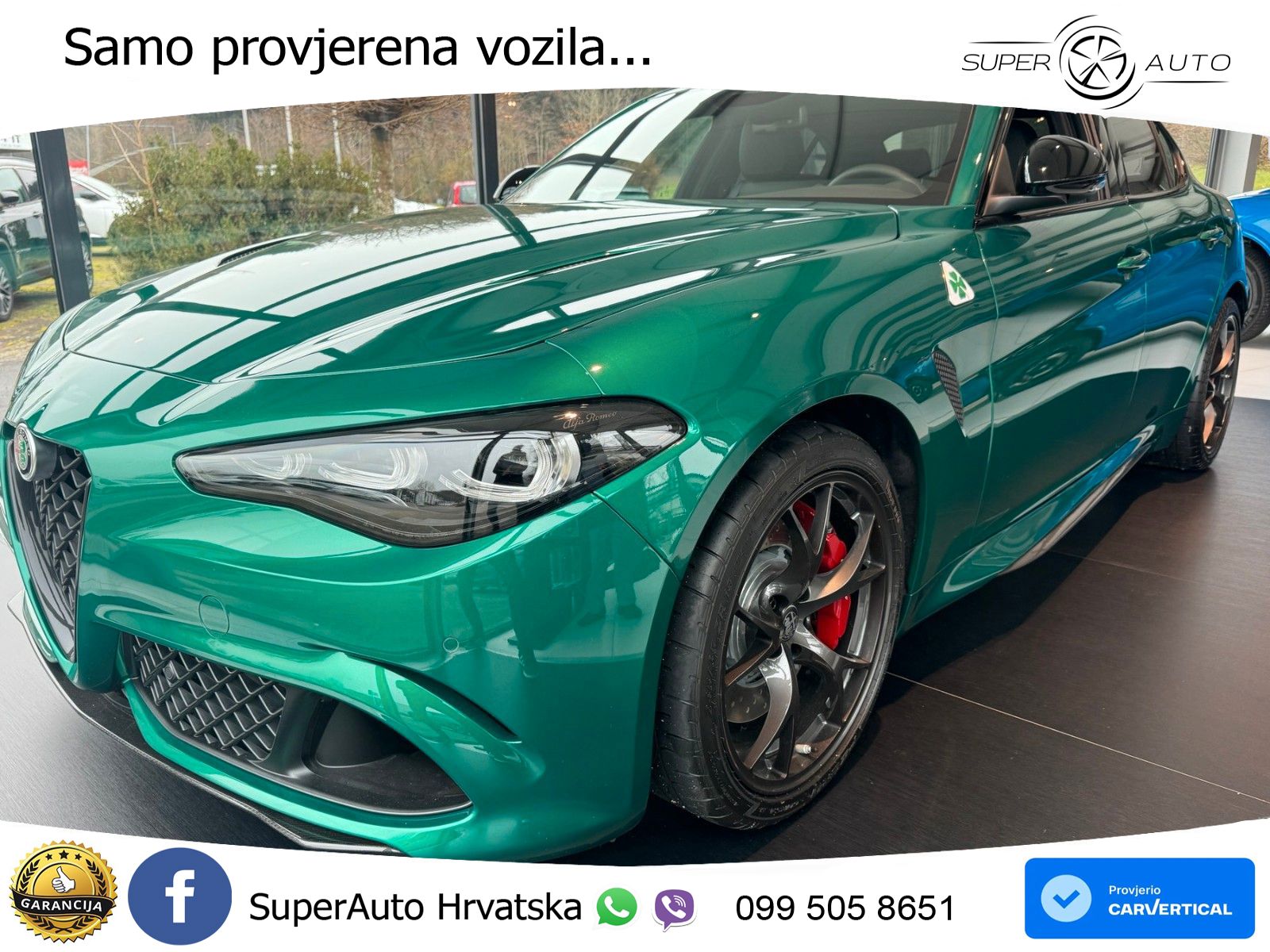 Alfa Romeo Giulia Quadrifoglio 2.9 V6 Bi-Turbo (520 KS) Automatic LED+GR SJED+ACC