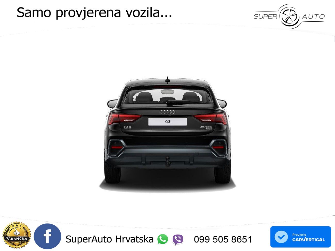 Audi Q3 II Sportback 45 TFSI (230 KS) quattro S tronic MATRIX+GR SJED+KAM