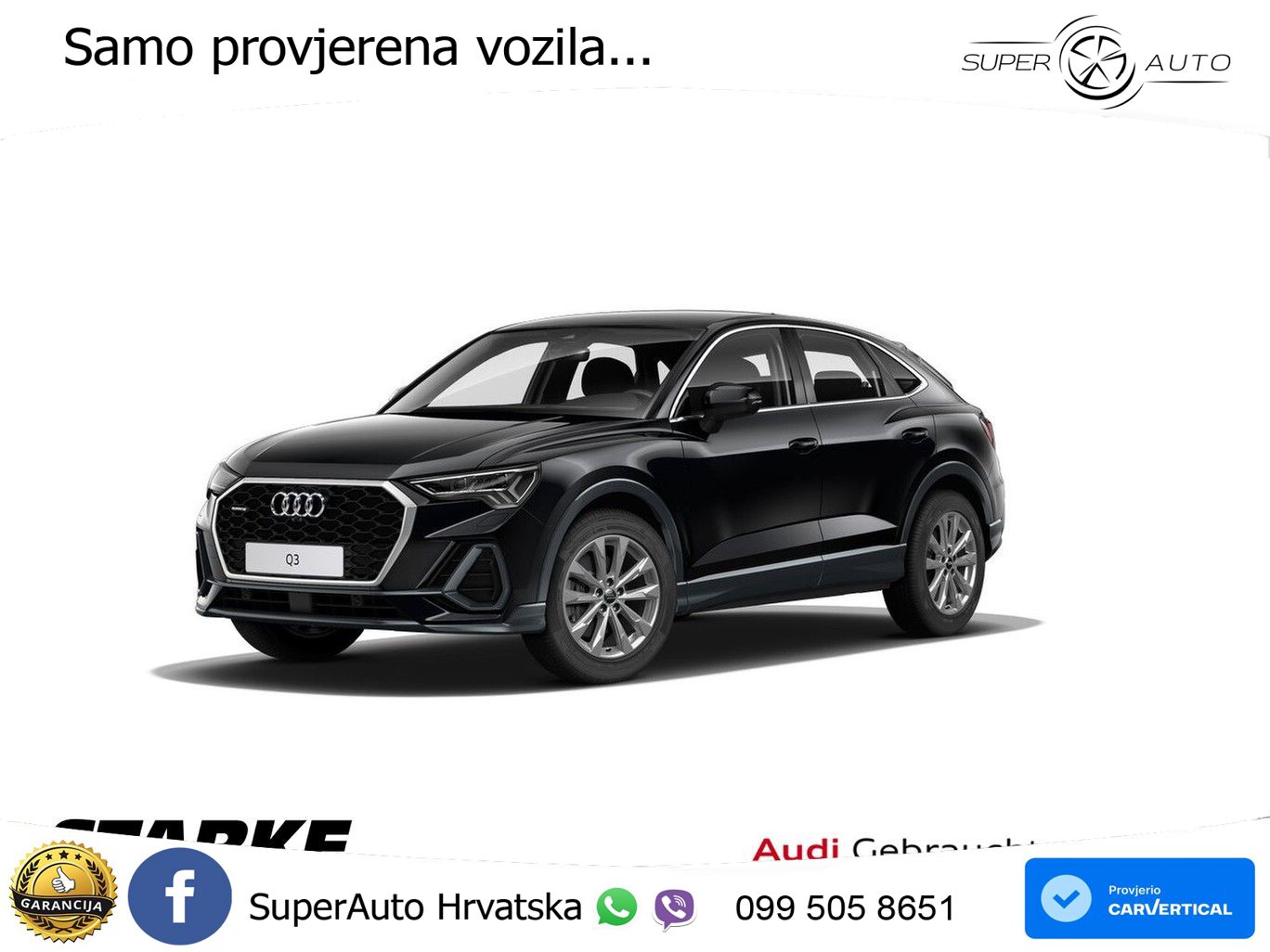 Audi Q3 II Sportback 45 TFSI (230 KS) quattro S tronic MATRIX+GR SJED+KAM