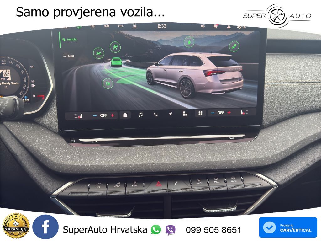 Škoda Octavia Combi 2.0 TDI (150 KS) DSG LED+GR SJED+ACC