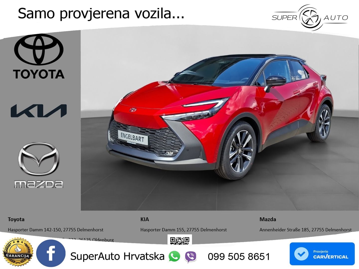 Toyota C-HR 1.8 (140 KS) Hybrid e-CVT Teamplayer LED+GR SJED+ACC