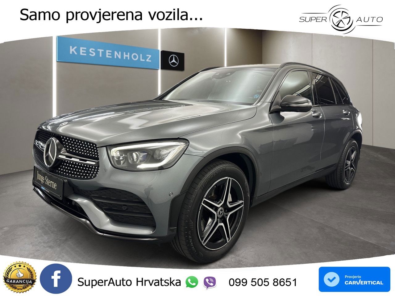 Mercedes GLC 220d (194 KS) 4MATIC G-TRONIC AMG ZRAČNI+ACC+GR SJED+KAM