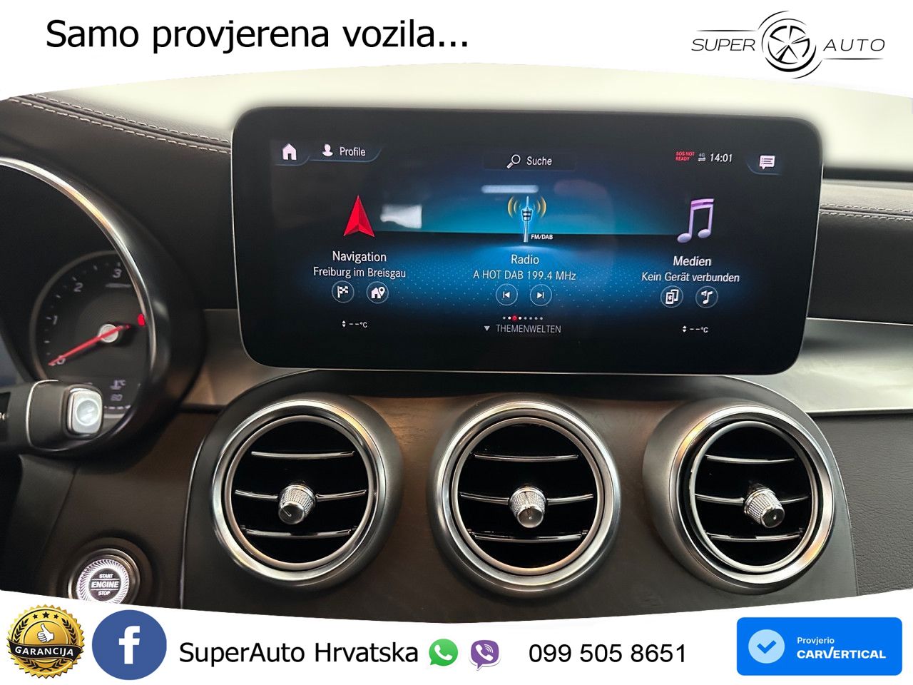 Mercedes GLC 220d (194 KS) 4MATIC G-TRONIC AMG ZRAČNI+ACC+GR SJED+KAM
