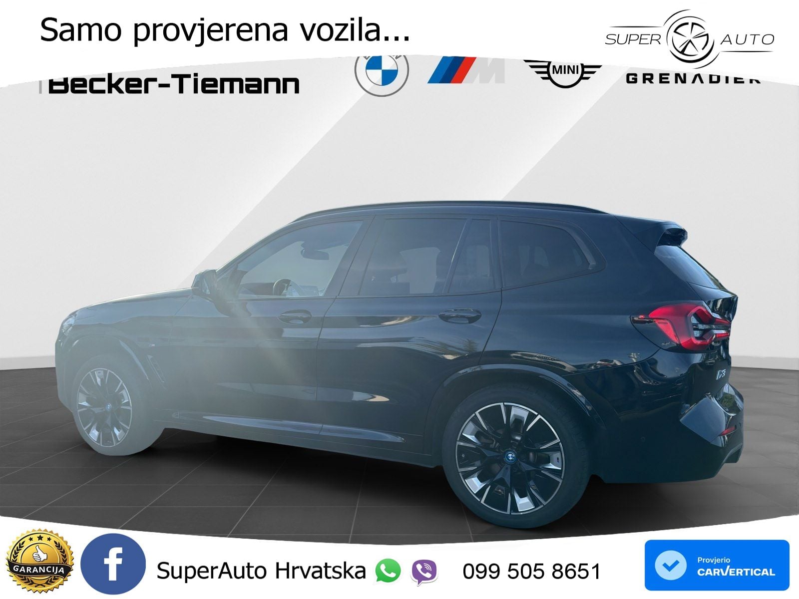BMW iX3 80 kWh (286 KS) M Sport LED+GR SJED+ACC