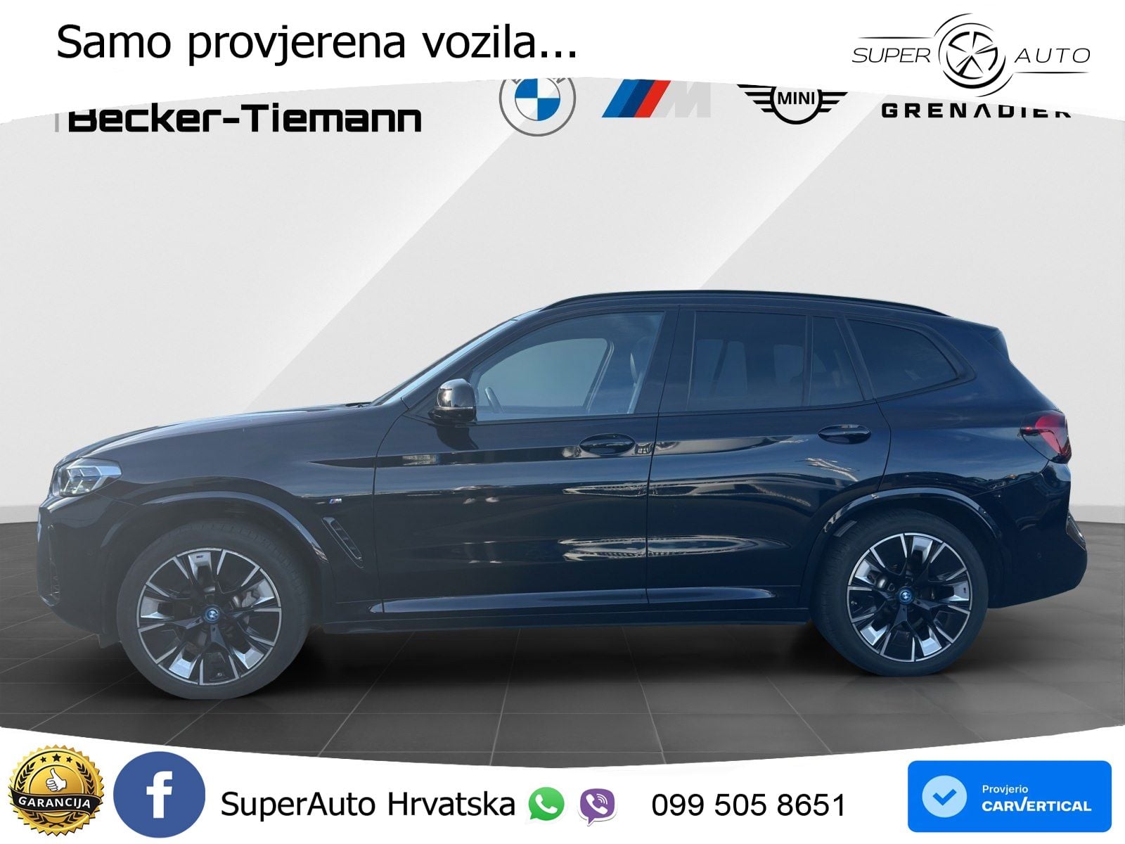 BMW iX3 80 kWh (286 KS) M Sport LED+GR SJED+ACC
