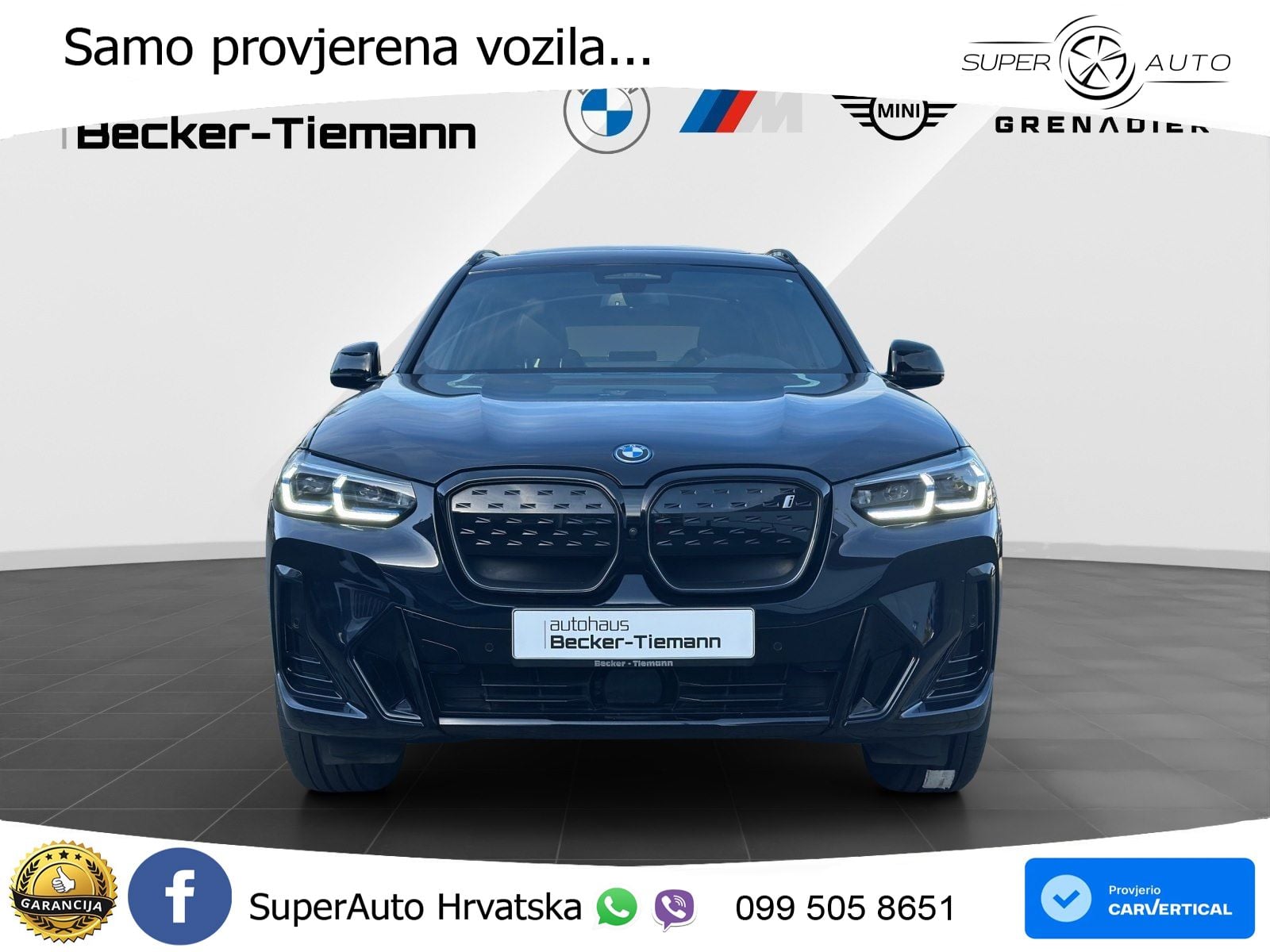 BMW iX3 80 kWh (286 KS) M Sport LED+GR SJED+ACC