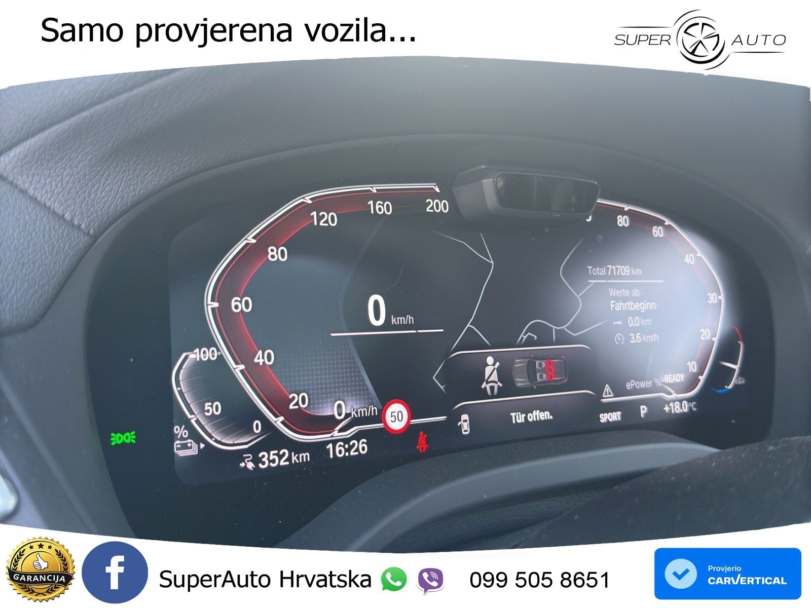 BMW iX3 80 kWh (286 KS) M Sport LED+GR SJED+ACC
