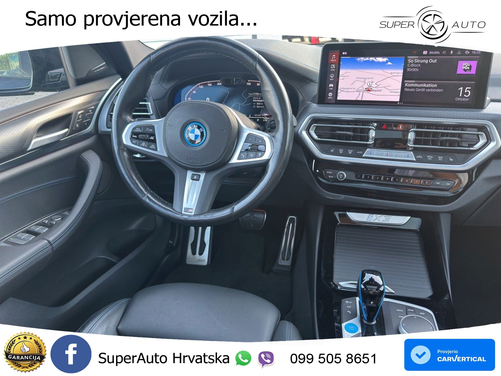 BMW iX3 80 kWh (286 KS) M Sport LED+GR SJED+ACC
