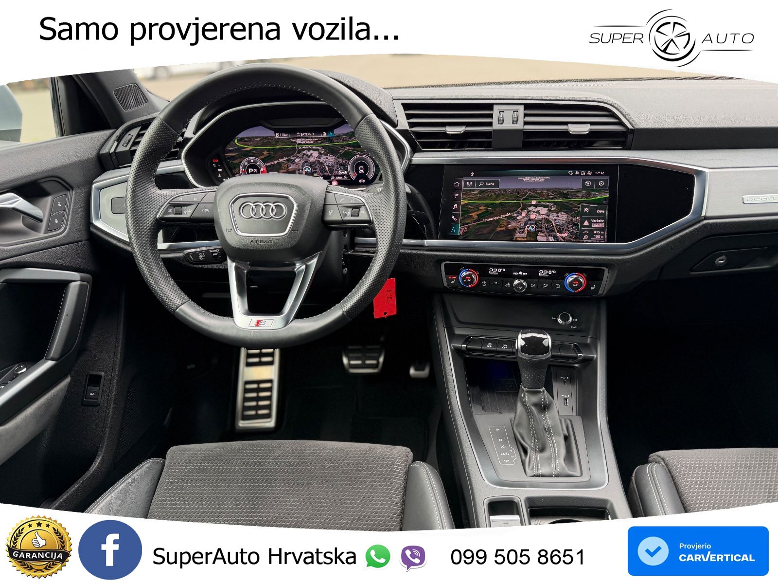 Audi Q3 40 TDI (190 KS) quattro S tronic S line LED+GR SJED+ACC