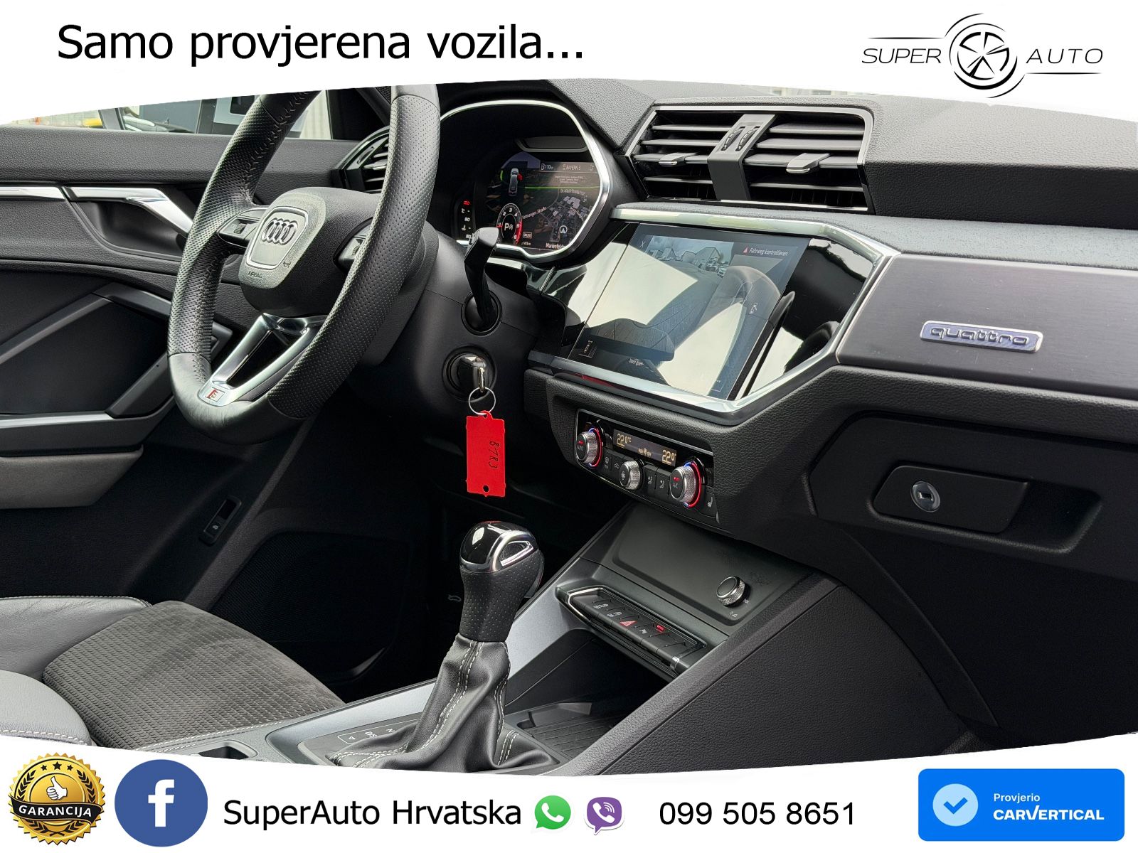 Audi Q3 40 TDI (190 KS) quattro S tronic S line LED+GR SJED+ACC