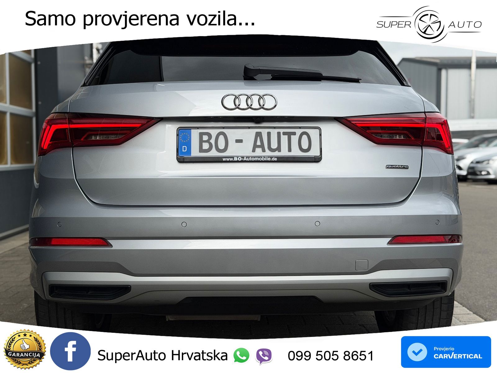 Audi Q3 40 TDI (190 KS) quattro S tronic S line LED+GR SJED+ACC