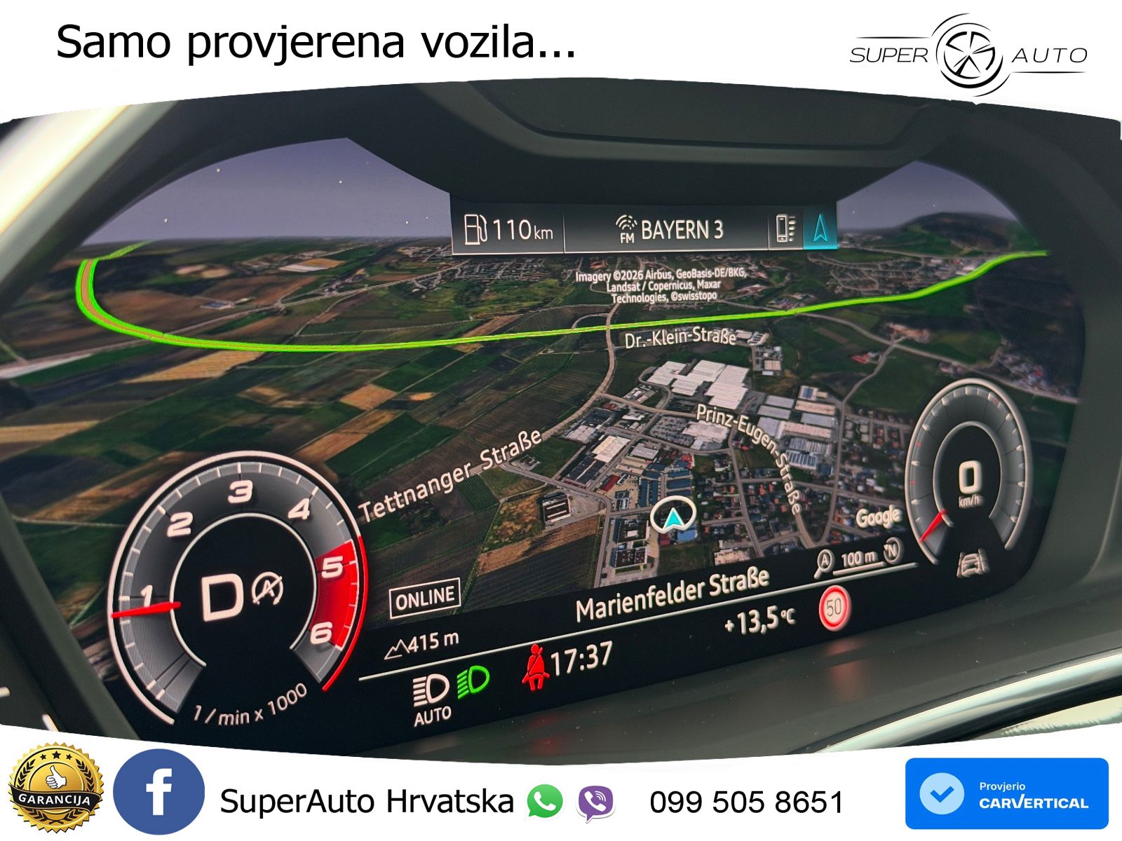 Audi Q3 40 TDI (190 KS) quattro S tronic S line LED+GR SJED+ACC