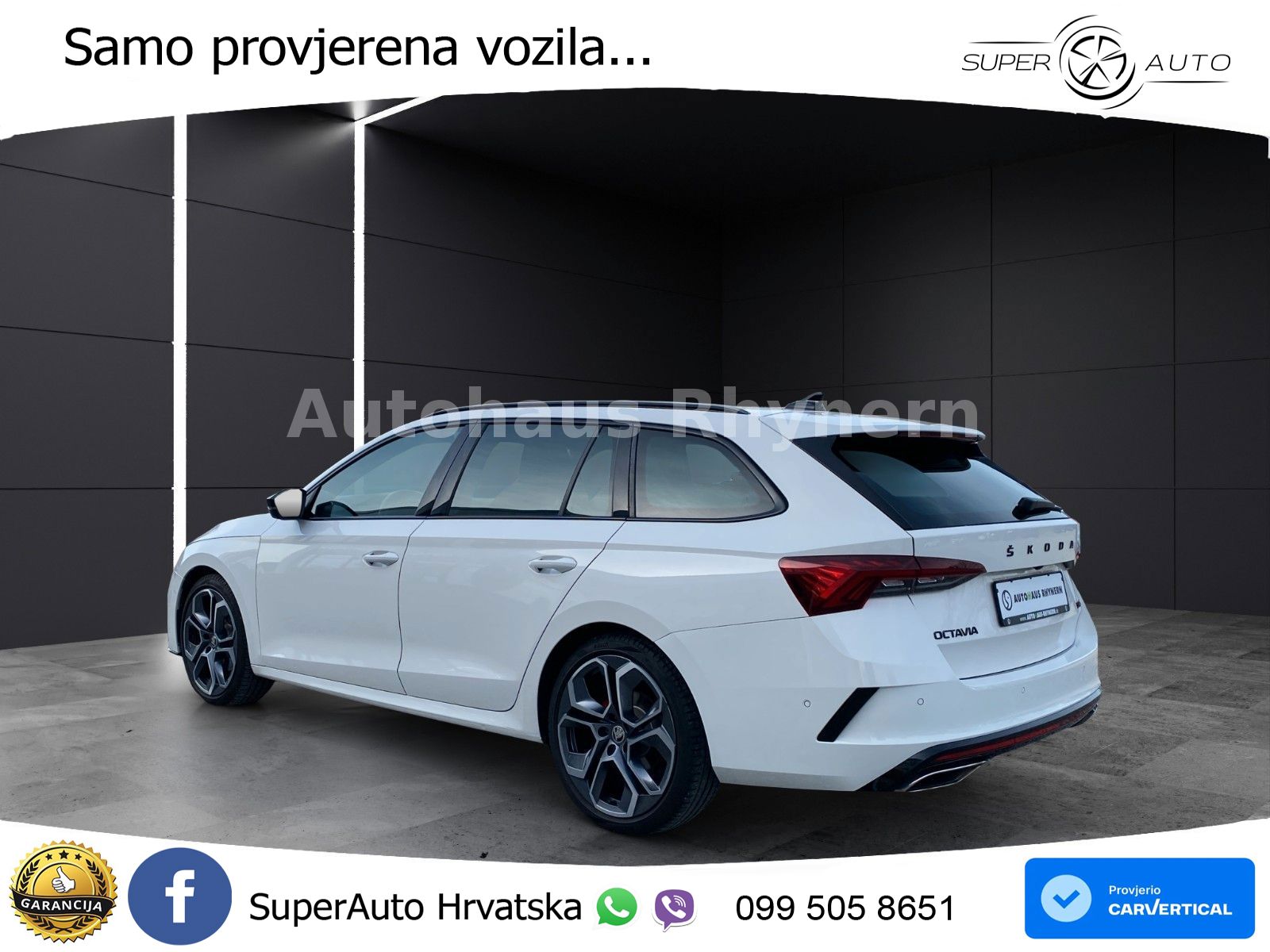 Škoda Octavia Combi RS 2.0 TDI (200 KS) 4x4 DSG LED+GR SJED+ACC