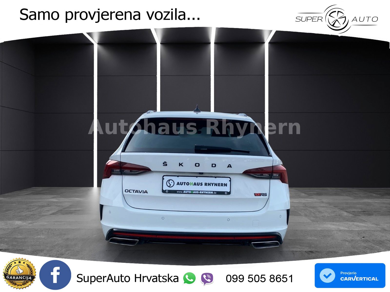 Škoda Octavia Combi RS 2.0 TDI (200 KS) 4x4 DSG LED+GR SJED+ACC