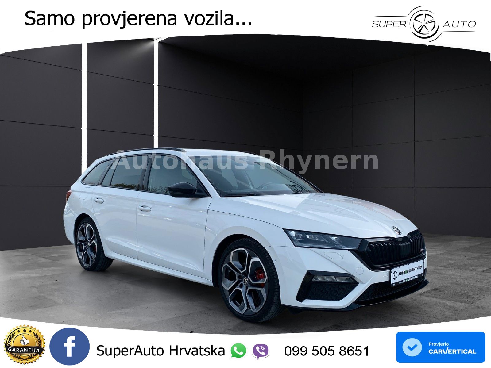 Škoda Octavia Combi RS 2.0 TDI (200 KS) 4x4 DSG LED+GR SJED+ACC