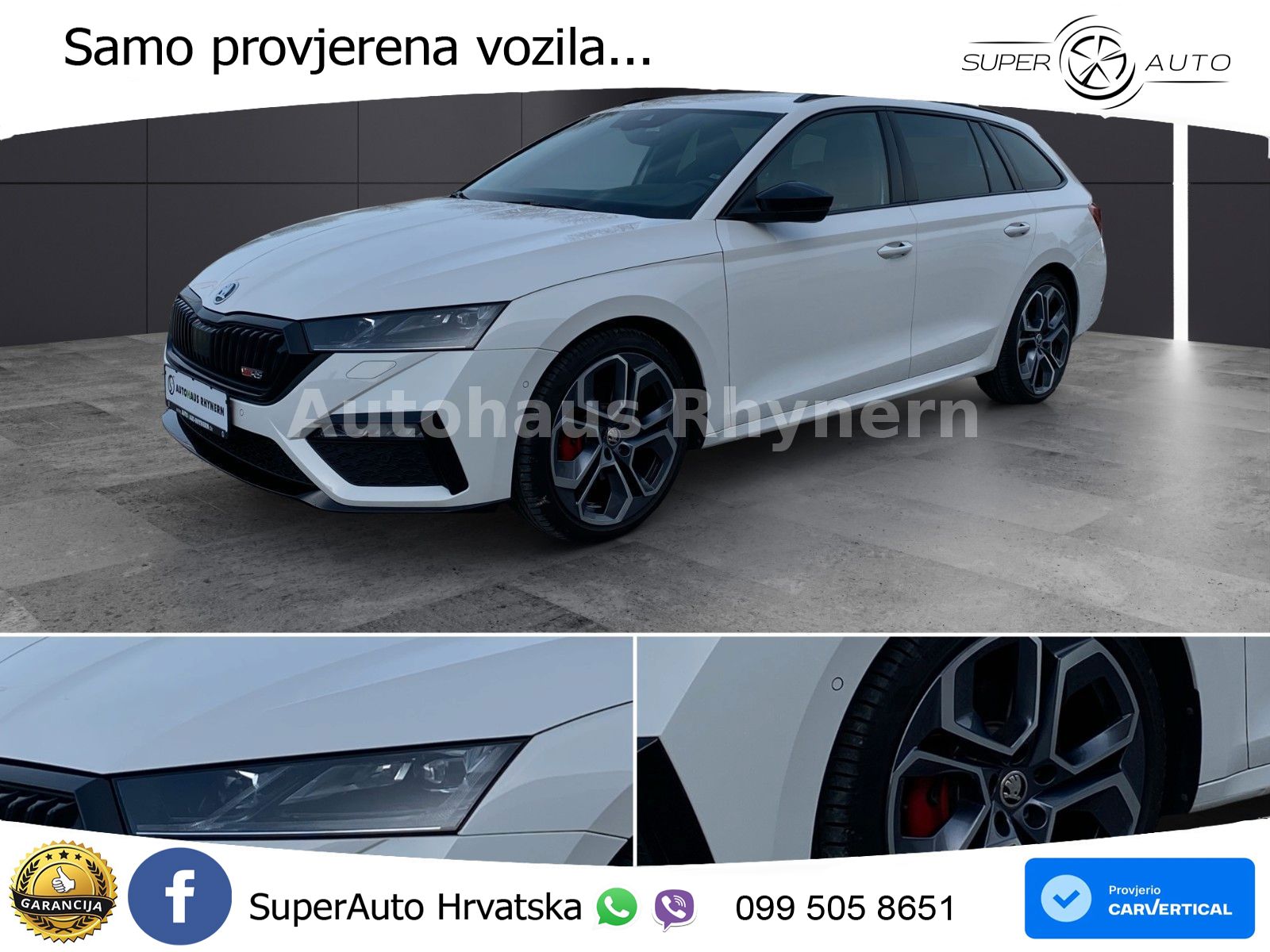 Škoda Octavia Combi RS 2.0 TDI (200 KS) 4x4 DSG LED+GR SJED+ACC