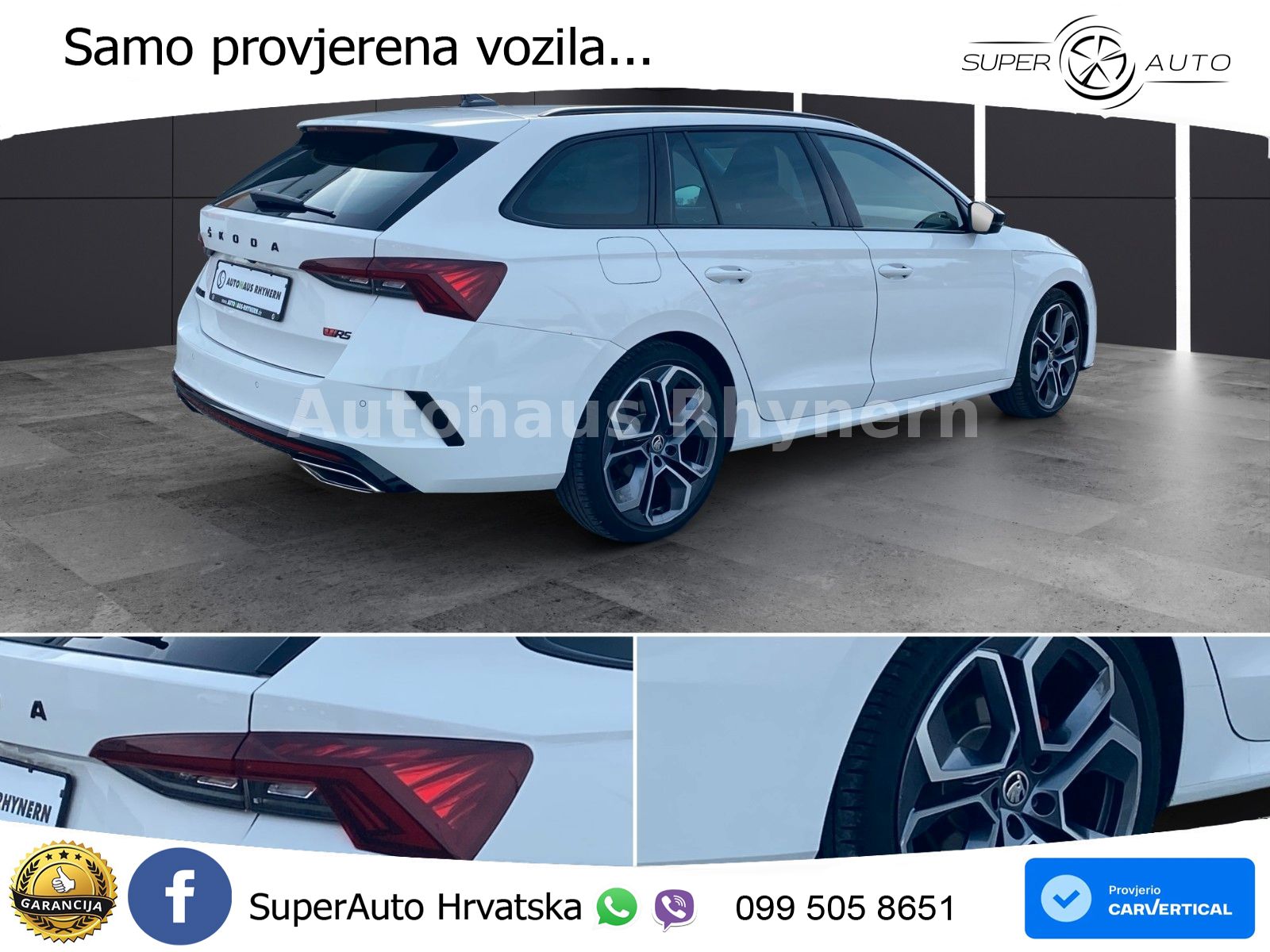 Škoda Octavia Combi RS 2.0 TDI (200 KS) 4x4 DSG LED+GR SJED+ACC