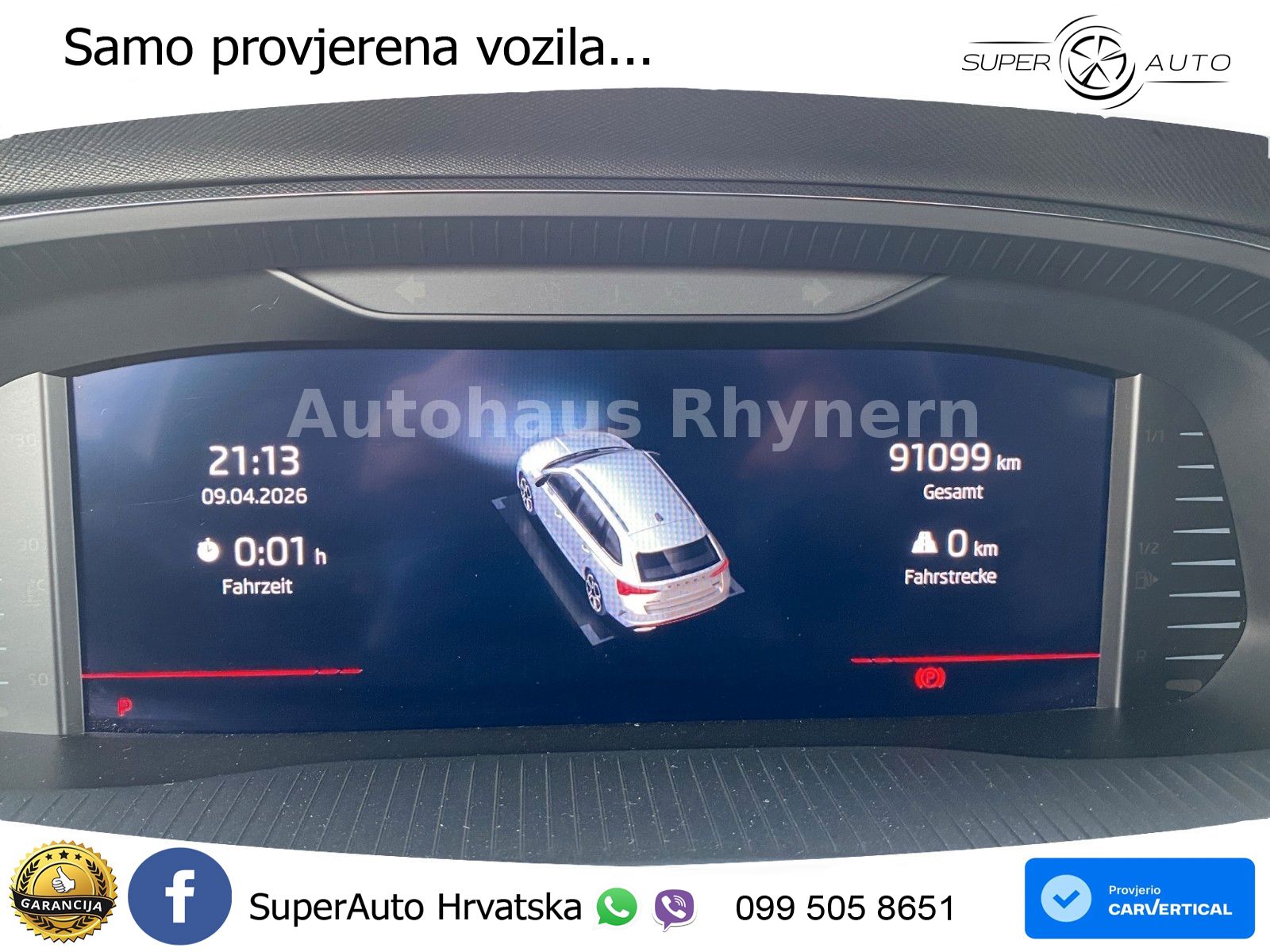 Škoda Octavia Combi RS 2.0 TDI (200 KS) 4x4 DSG LED+GR SJED+ACC