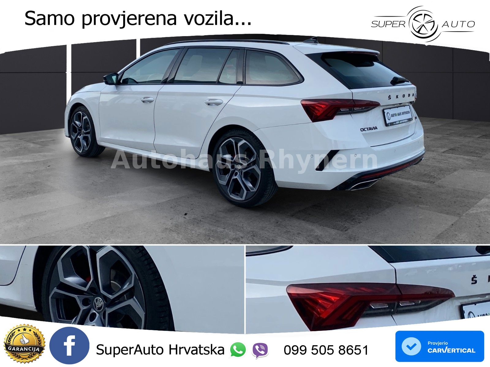 Škoda Octavia Combi RS 2.0 TDI (200 KS) 4x4 DSG LED+GR SJED+ACC