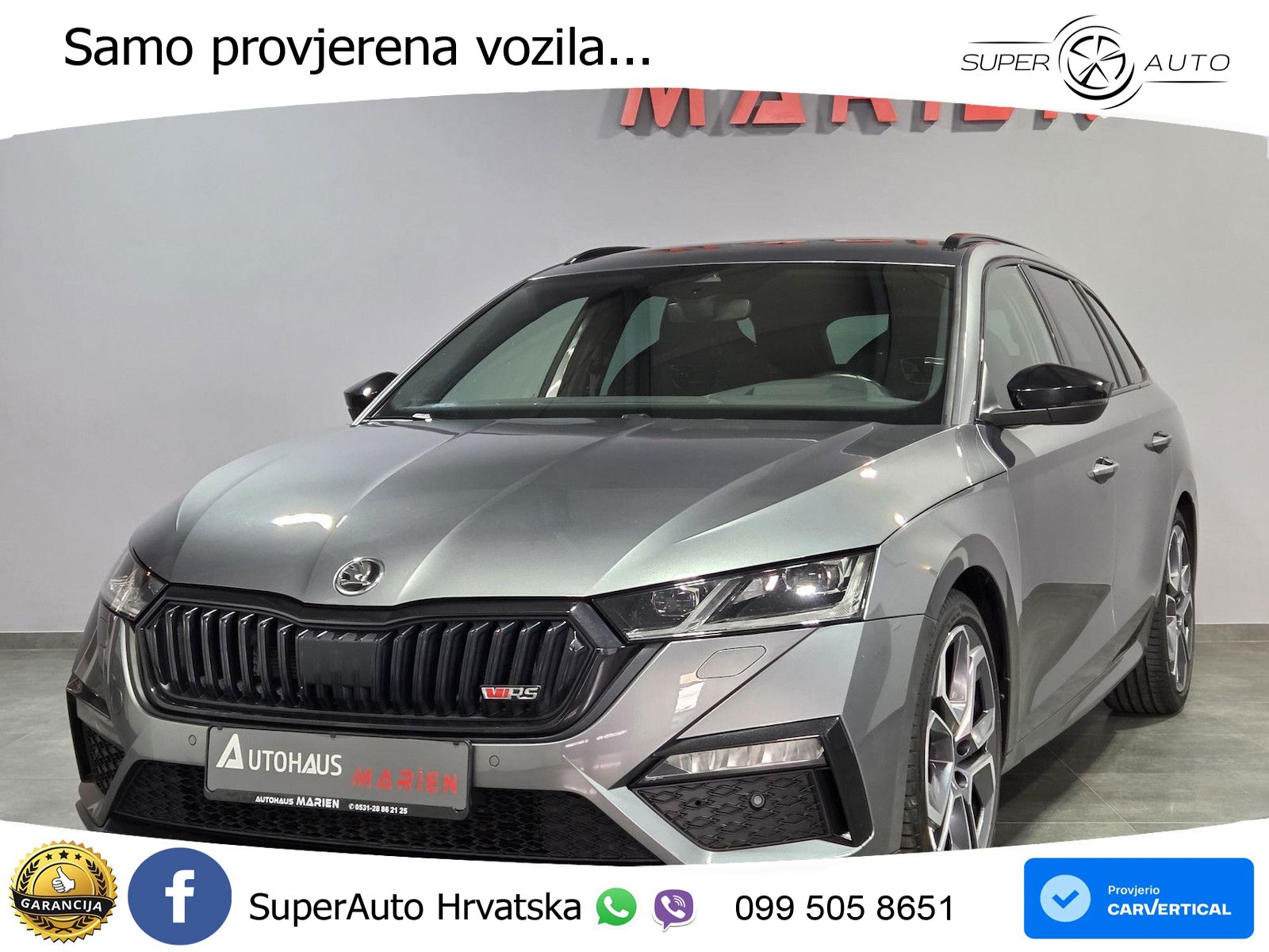 Škoda Octavia Combi RS 2.0 TDI (200 KS) DSG LED+GR SJED+ACC