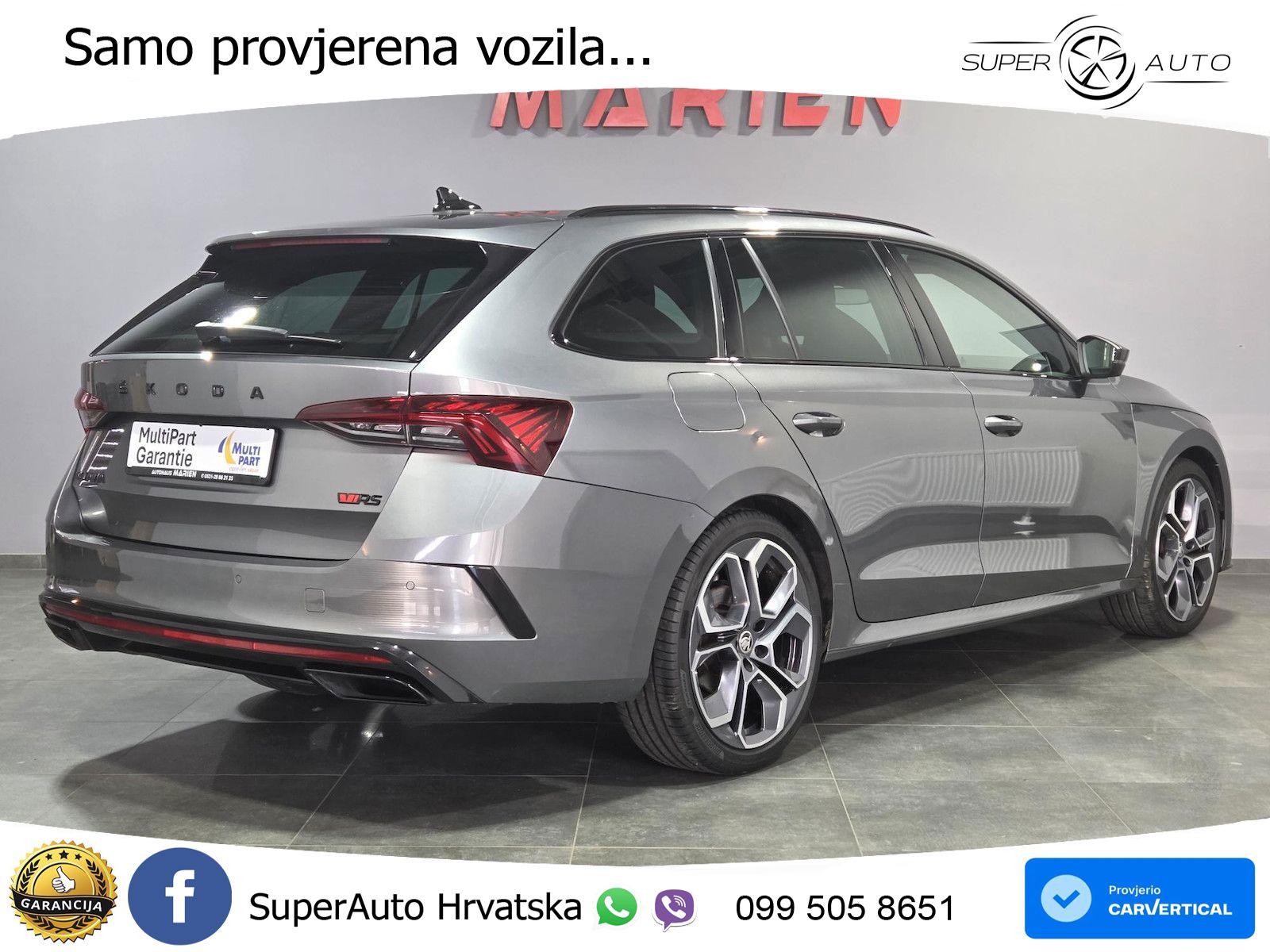 Škoda Octavia Combi RS 2.0 TDI (200 KS) DSG LED+GR SJED+ACC