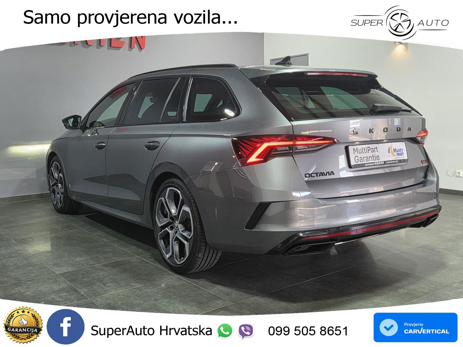 Škoda Octavia Combi RS 2.0 TDI (200 KS) DSG LED+GR SJED+ACC