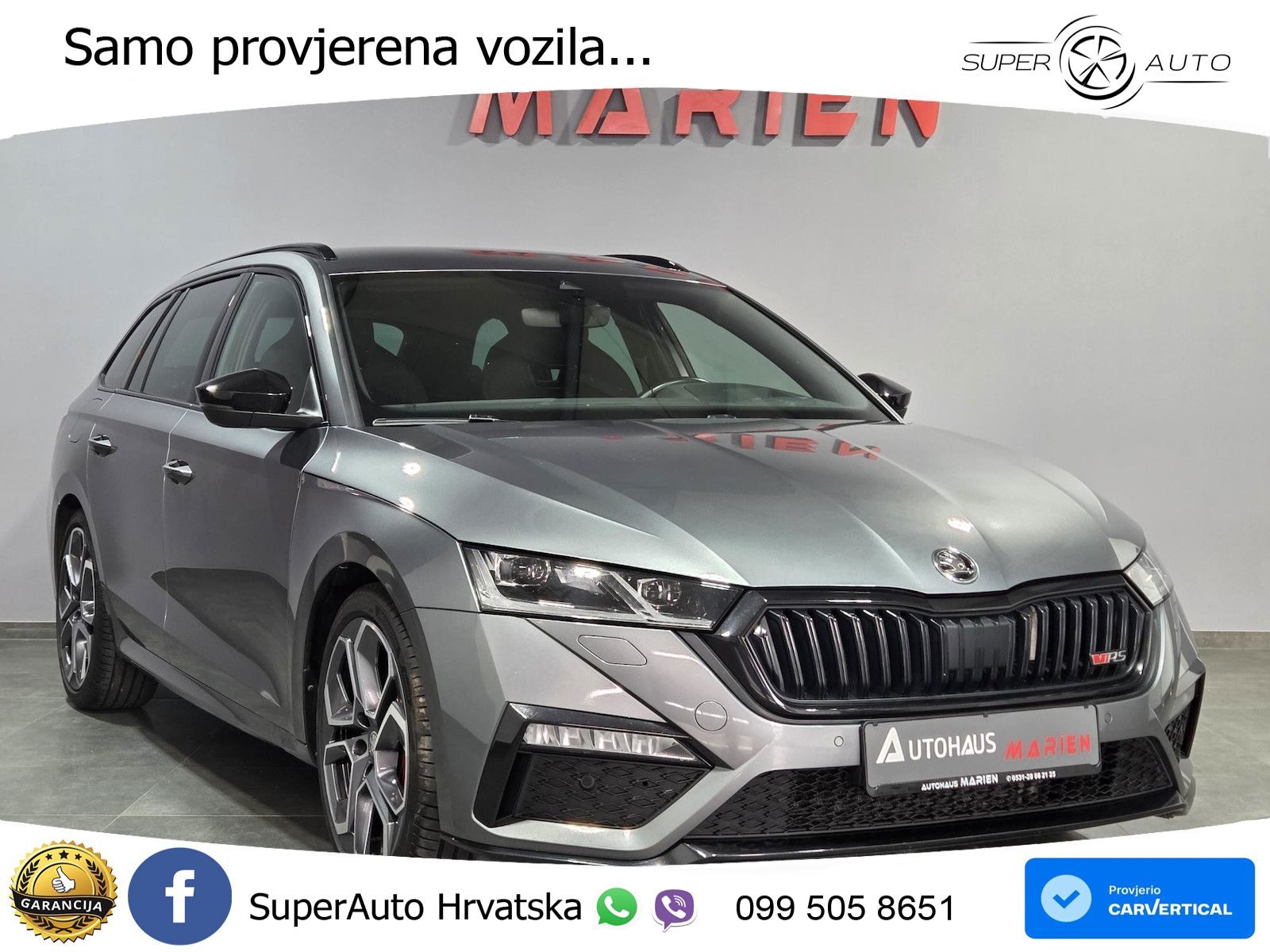 Škoda Octavia Combi RS 2.0 TDI (200 KS) DSG LED+GR SJED+ACC