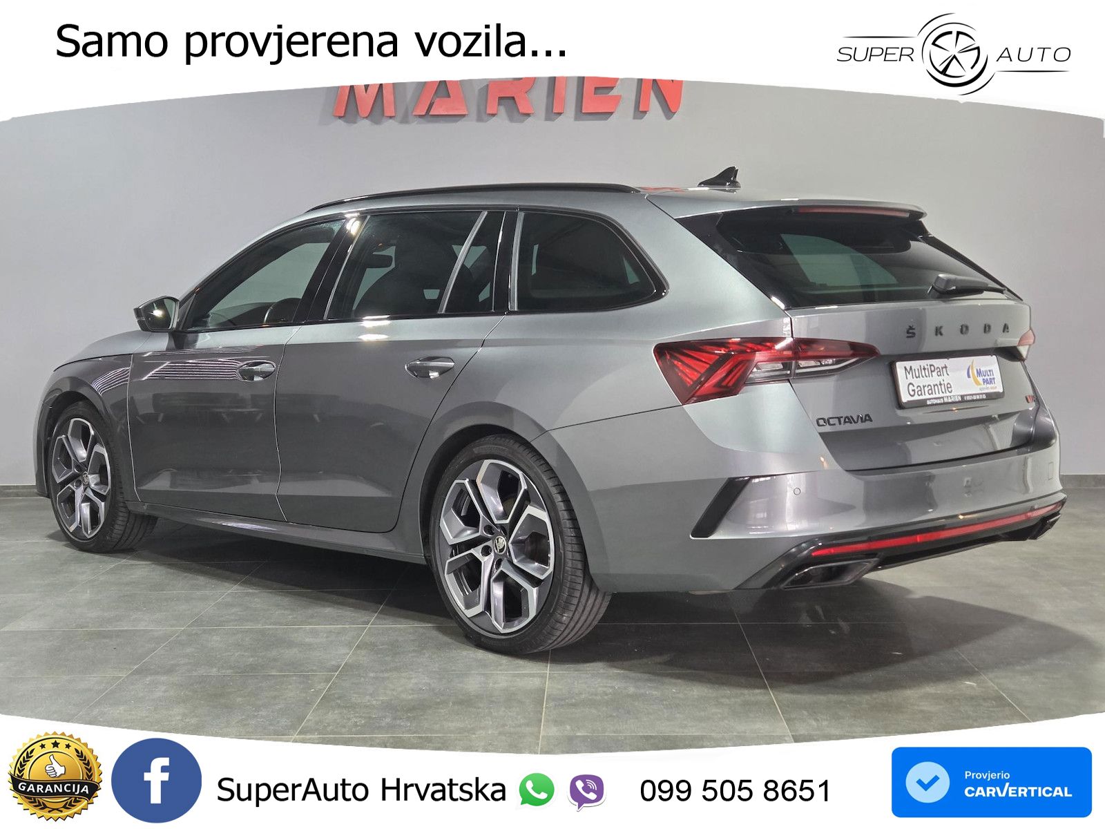 Škoda Octavia Combi RS 2.0 TDI (200 KS) DSG LED+GR SJED+ACC