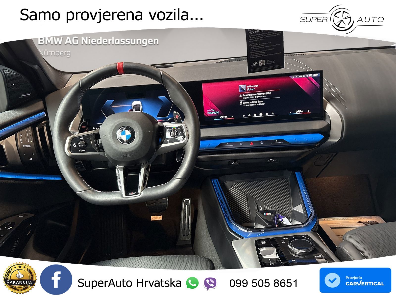 BMW X3 M50 xDrive Steptronic M Sport ACC+GR SJED+360+PANO