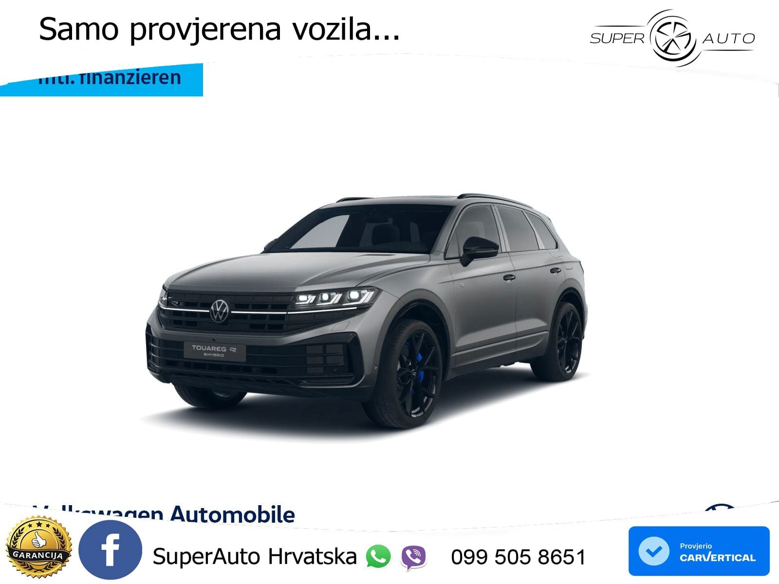 Volkswagen Touareg R 3.0 V6 TFSI (462 KS) 4MOTION Tiptronic ZRAČNI+ACC+GR SJED+KAM+PANO