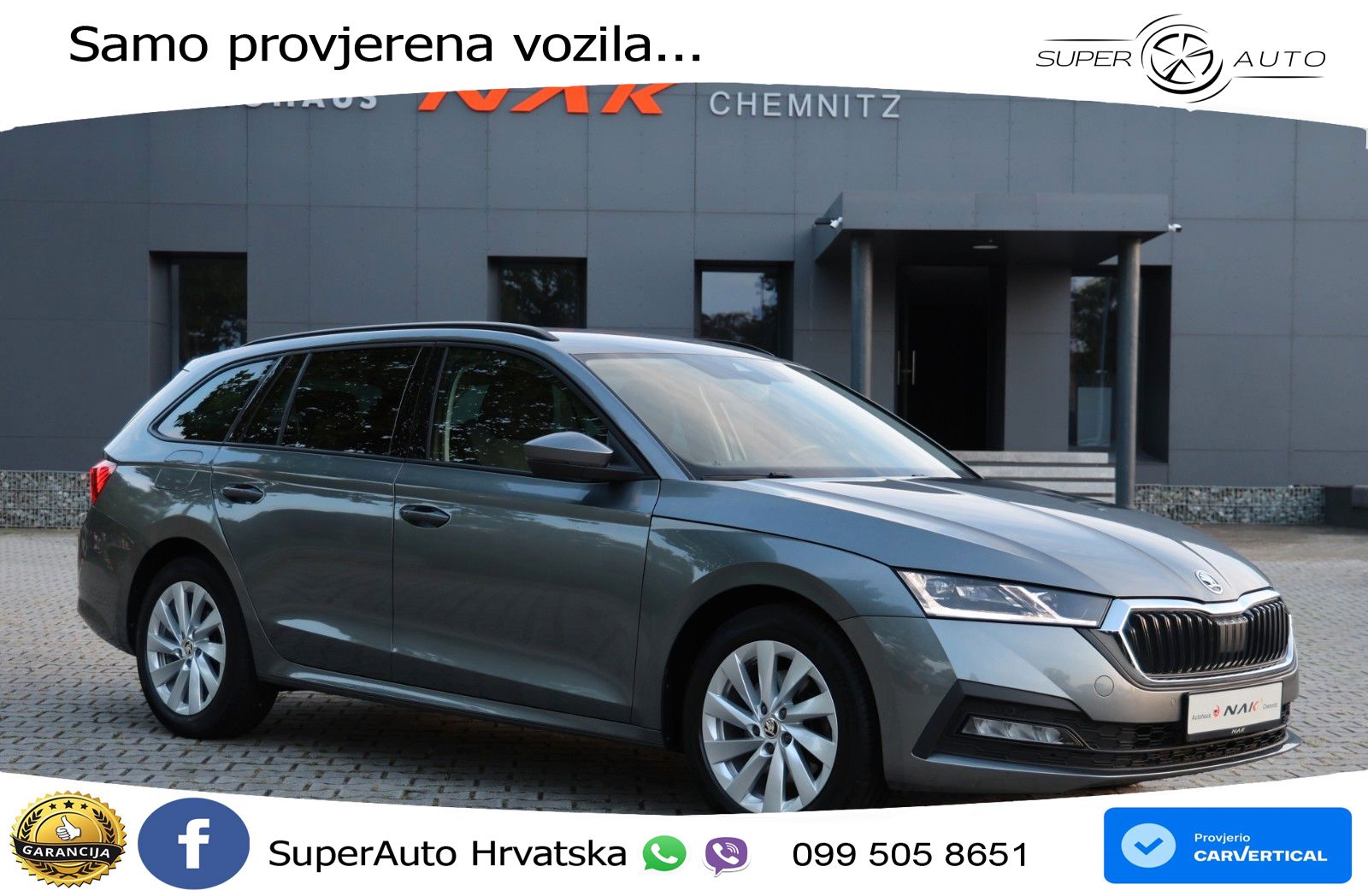 Škoda Octavia Combi 2.0 TDI (150 KS) 4x4 DSG LED+GR SJED+ACC