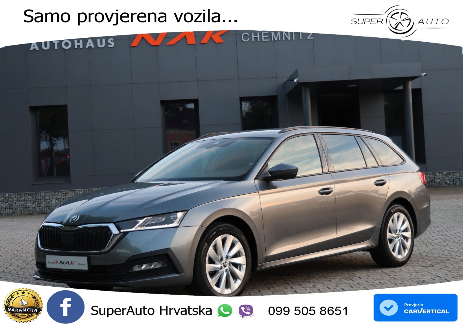 Škoda Octavia Combi 2.0 TDI (150 KS) 4x4 DSG LED+GR SJED+ACC