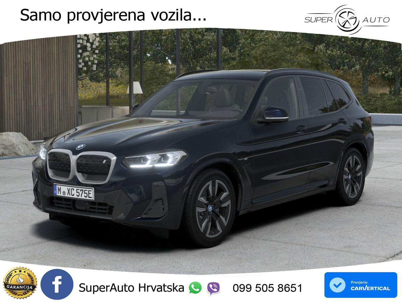 BMW iX3 80 kWh (286 KS) M Sport LED+GR SJED+ACC