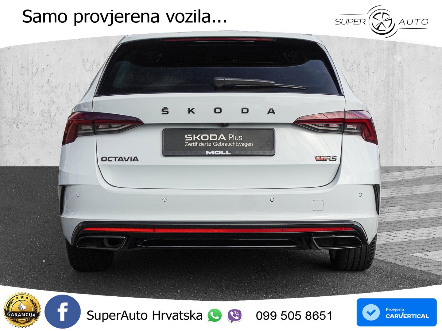 Škoda Octavia Combi RS 2.0 TDI (200 KS) DSG LED+GR SJED+ACC