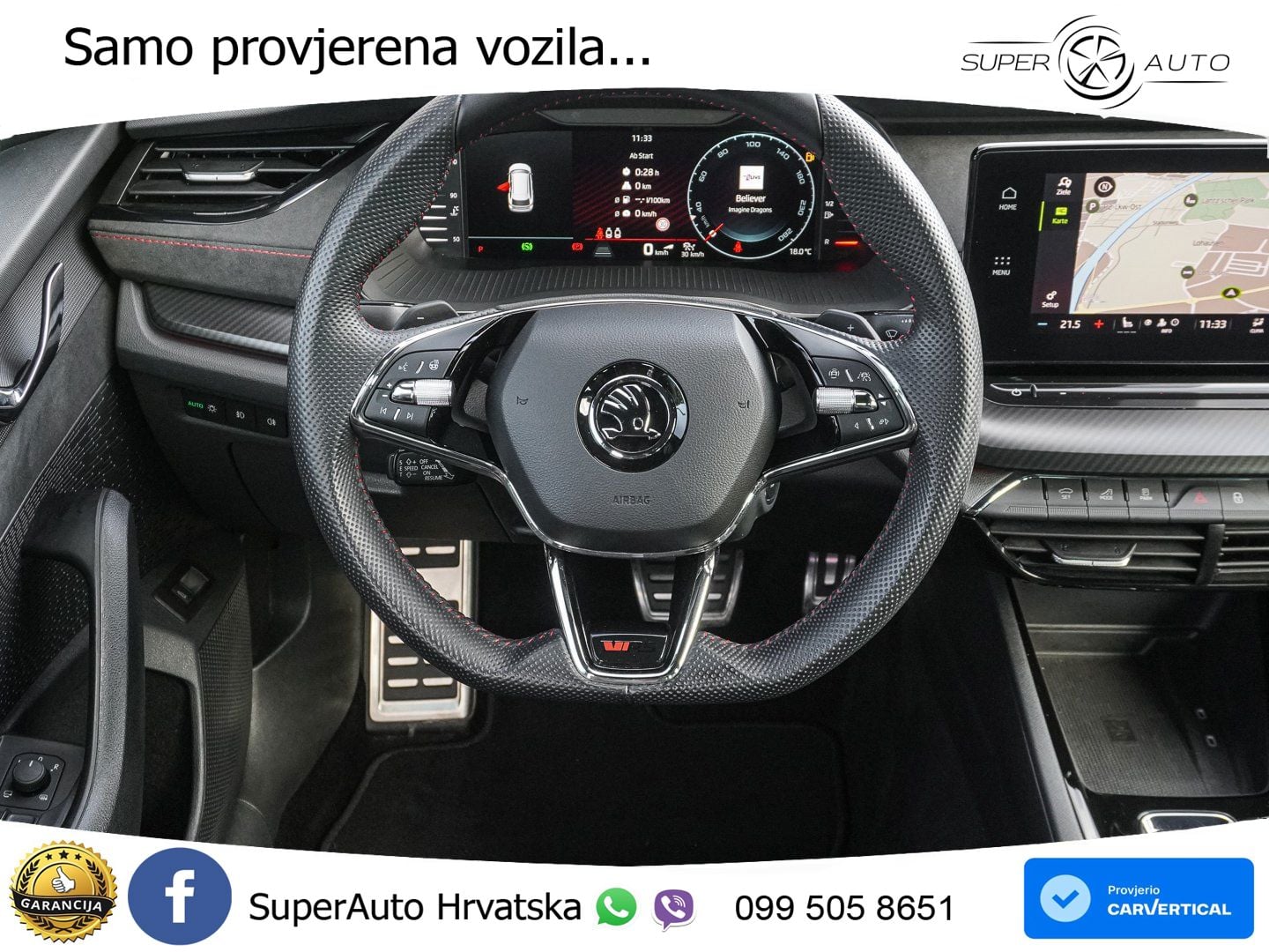 Škoda Octavia Combi RS 2.0 TDI (200 KS) DSG LED+GR SJED+ACC