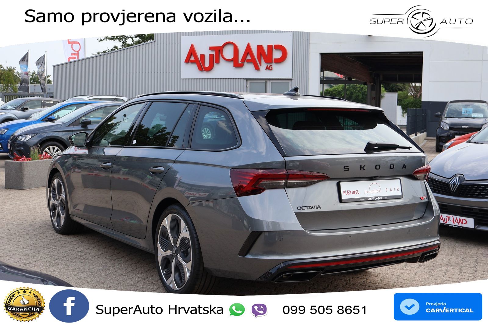 Škoda Octavia Combi RS 2.0 TSI (265 KS) DSG LED+GR SJED+ACC