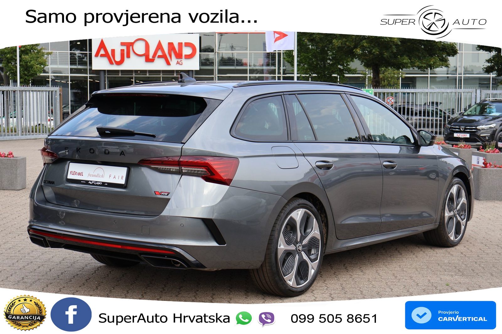 Škoda Octavia Combi RS 2.0 TSI (265 KS) DSG LED+GR SJED+ACC