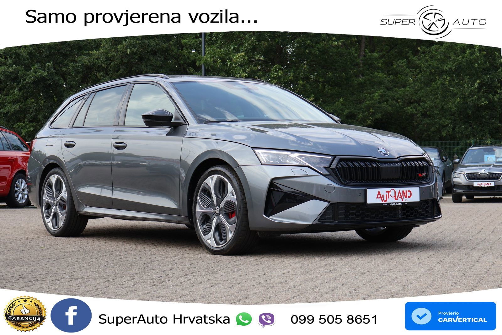 Škoda Octavia Combi RS 2.0 TSI (265 KS) DSG LED+GR SJED+ACC