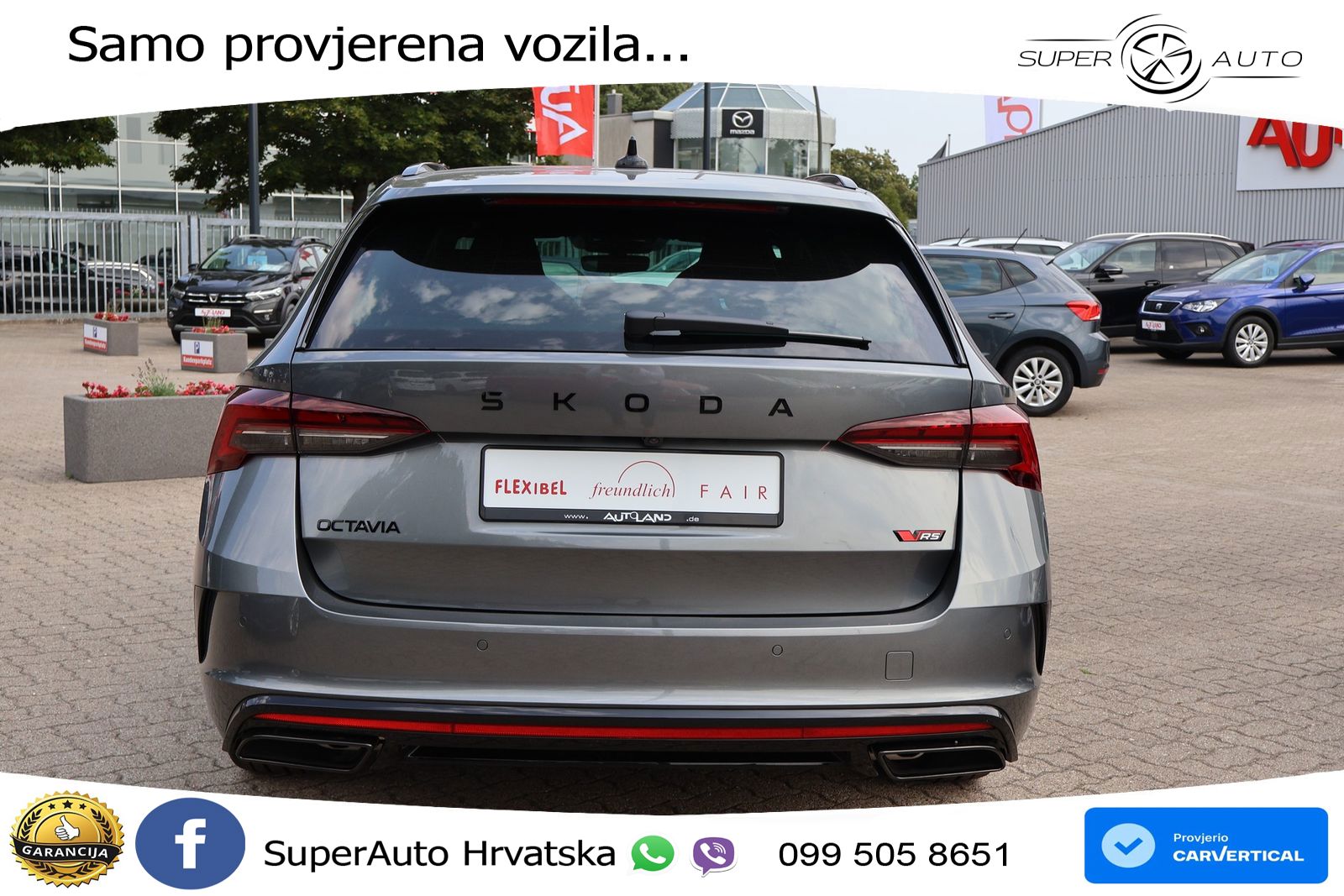 Škoda Octavia Combi RS 2.0 TSI (265 KS) DSG LED+GR SJED+ACC
