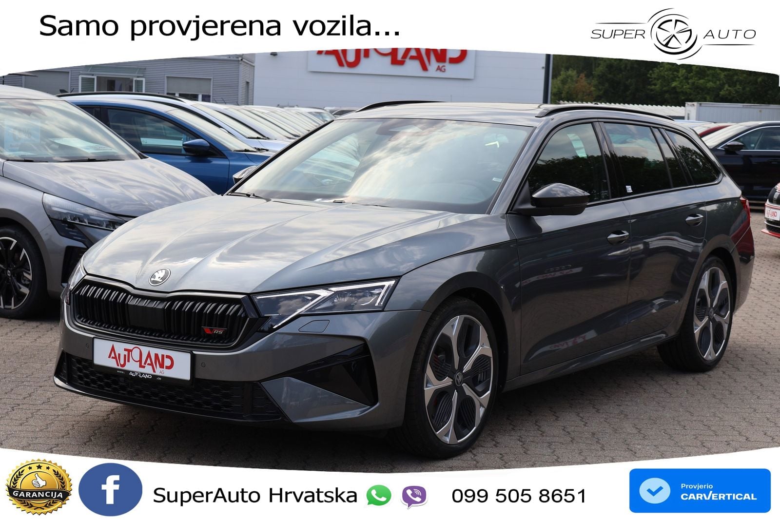 Škoda Octavia Combi RS 2.0 TSI (265 KS) DSG LED+GR SJED+ACC
