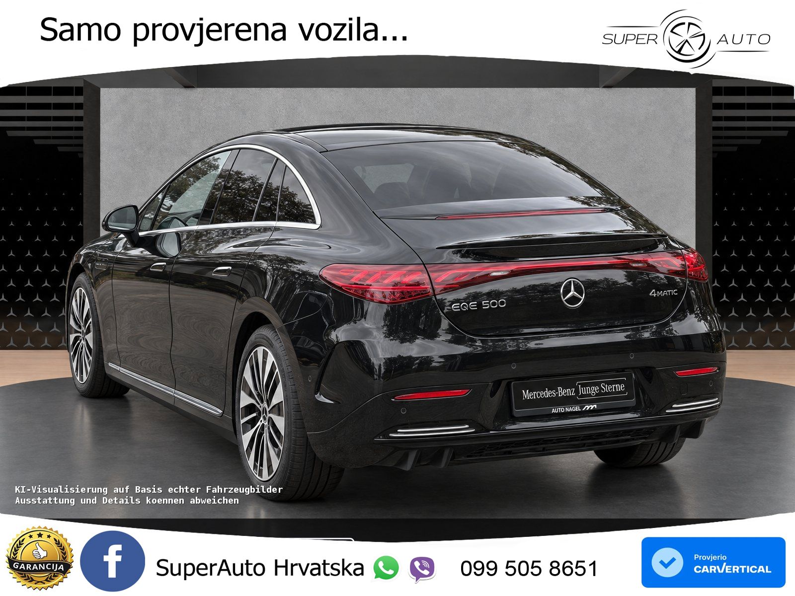 Mercedes EQE 500 100 kWh (408 KS) 4MATIC AMG ACC+HEAD+GR SJED+360+PANO